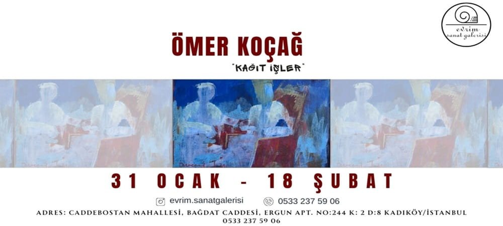 Ömer Koçağ’ın “Kağıt İşler” Sergisi Evrim Sanat Galerisi’nde